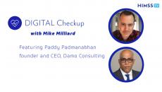 Paddy Padmanabhan, CEO of Damo Consulting and Mike Miliard